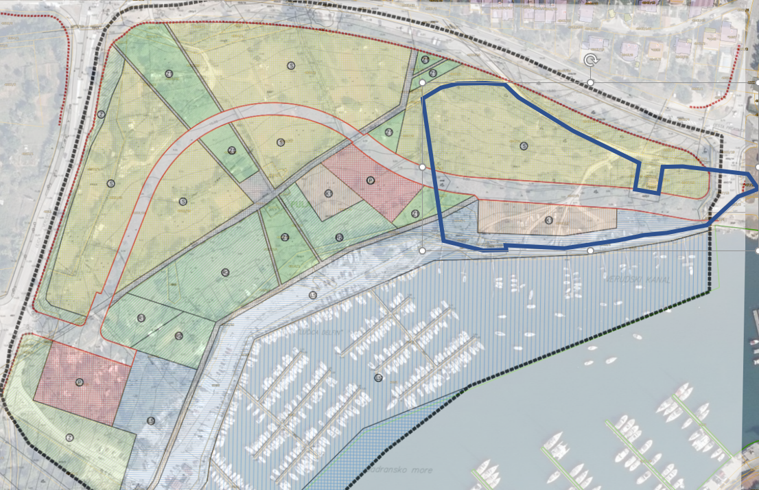 upu lučica delfin SBE površine