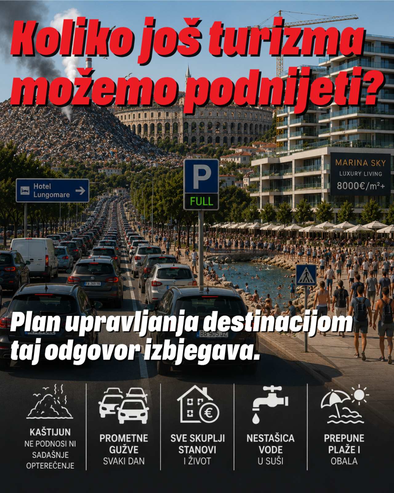 Jesmo li već pretjerali? Plan upravljanja destinacijom koji je trebao dati odgovor – nije ga dao